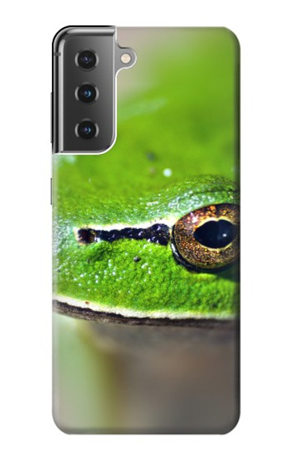 S3845 Grenouille verte Etui Coque Housse pour Samsung Galaxy S21 Plus 5G, Galaxy S21+ 5G
