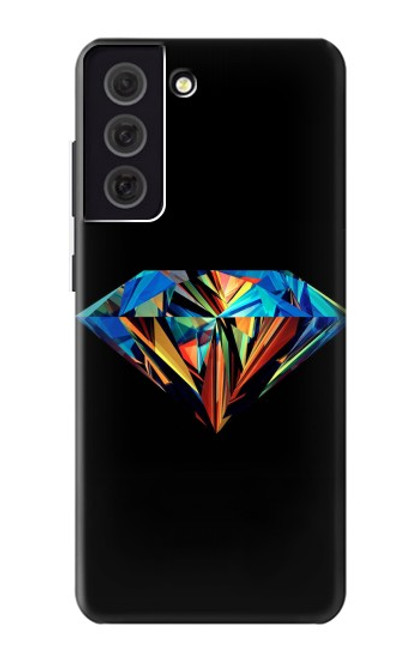 S3842 Diamant coloré abstrait Etui Coque Housse pour Samsung Galaxy S21 FE 5G