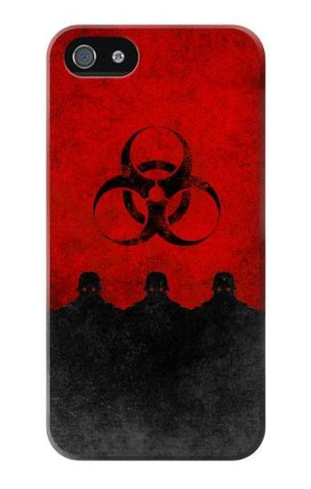 S2917 Biohazards Virus Red Alert Etui Coque Housse pour iPhone 5 5S SE