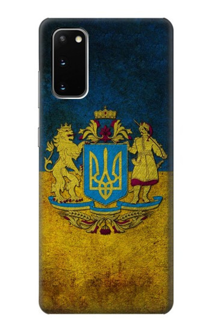S3858 Drapeau de l'Ukraine Etui Coque Housse pour Samsung Galaxy S20