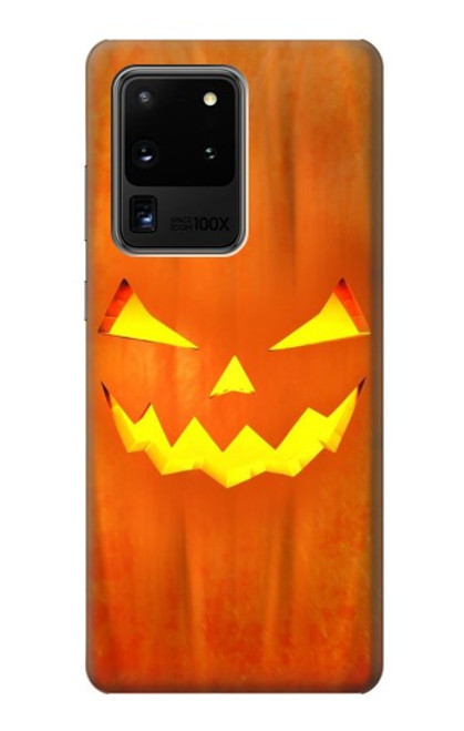 S3828 Citrouille d'Halloween Etui Coque Housse pour Samsung Galaxy S20 Ultra