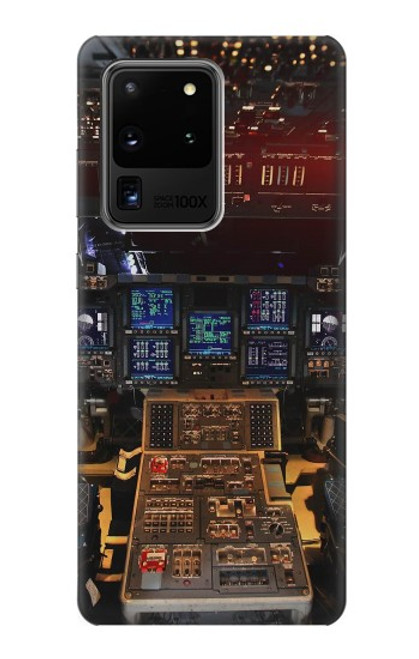 S3836 Poste de pilotage d'avion Etui Coque Housse pour Samsung Galaxy S20 Ultra