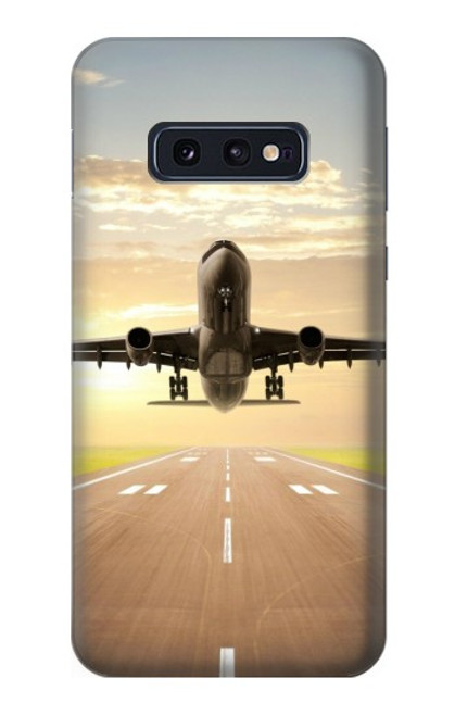 S3837 Avion Décollage Sunrise Etui Coque Housse pour Samsung Galaxy S10e