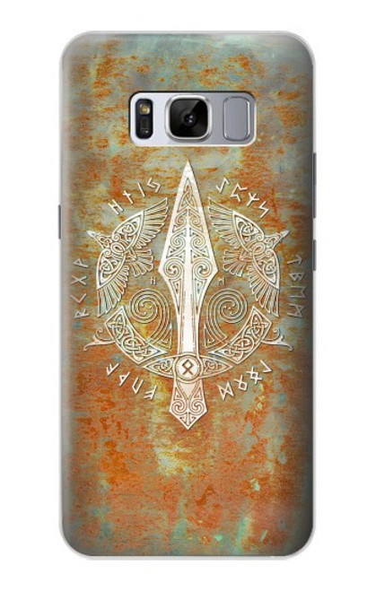 S3827 Lance Gungnir d'Odin Norse Viking Symbol Etui Coque Housse pour Samsung Galaxy S8