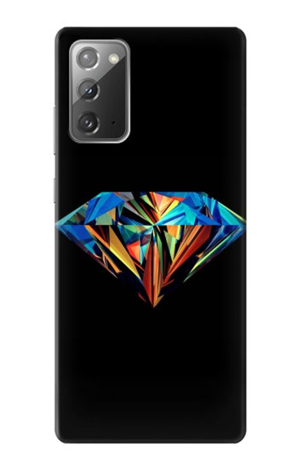 S3842 Diamant coloré abstrait Etui Coque Housse pour Samsung Galaxy Note 20