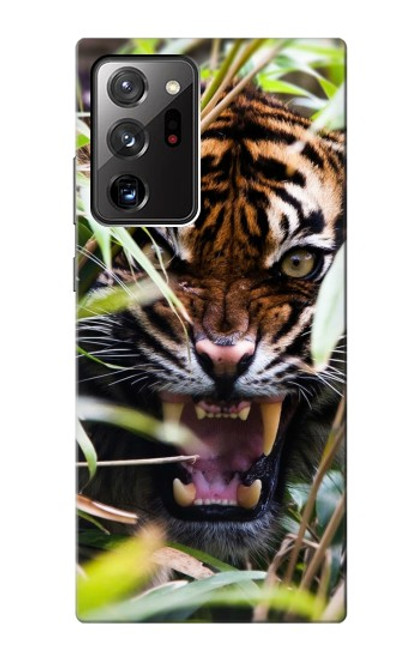 S3838 Tigre du Bengale qui aboie Etui Coque Housse pour Samsung Galaxy Note 20 Ultra, Ultra 5G