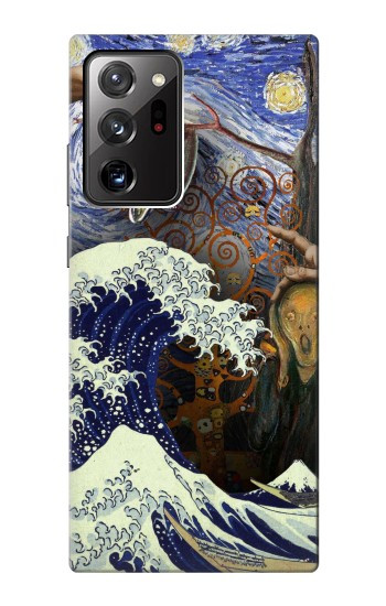 S3851 Monde de l'art Van Gogh Hokusai Da Vinci Etui Coque Housse pour Samsung Galaxy Note 20 Ultra, Ultra 5G