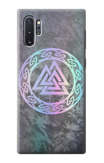 S3833 Valknut Odin Wotans Noeud Hrungnir Coeur Etui Coque Housse pour Samsung Galaxy Note 10 Plus