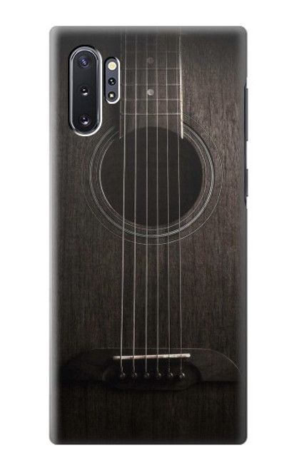S3834 Guitare noire Old Woods Etui Coque Housse pour Samsung Galaxy Note 10 Plus