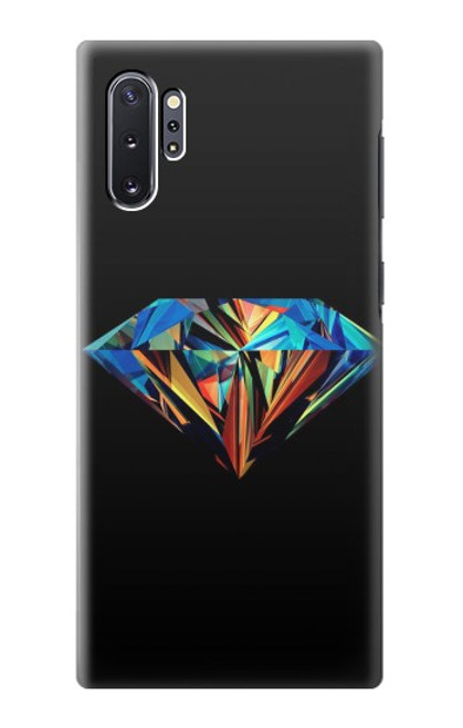 S3842 Diamant coloré abstrait Etui Coque Housse pour Samsung Galaxy Note 10 Plus