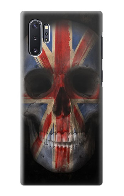 S3848 Crâne de drapeau du Royaume-Uni Etui Coque Housse pour Samsung Galaxy Note 10 Plus