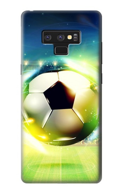 S3844 Ballon de football de football rougeoyant Etui Coque Housse pour Note 9 Samsung Galaxy Note9