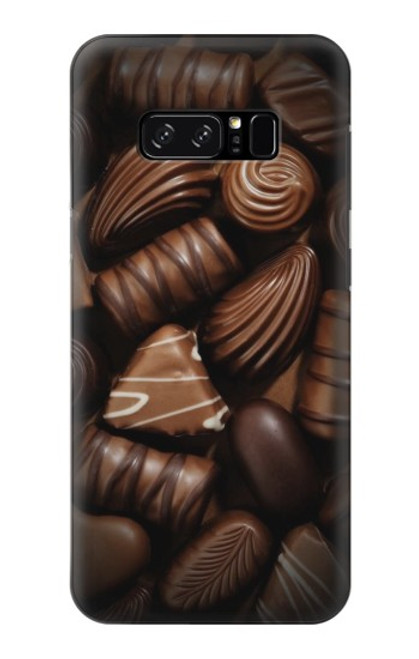 S3840 Amateurs de chocolat au lait au chocolat noir Etui Coque Housse pour Note 8 Samsung Galaxy Note8