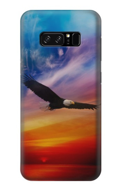 S3841 Pygargue à tête blanche volant dans un ciel coloré Etui Coque Housse pour Note 8 Samsung Galaxy Note8