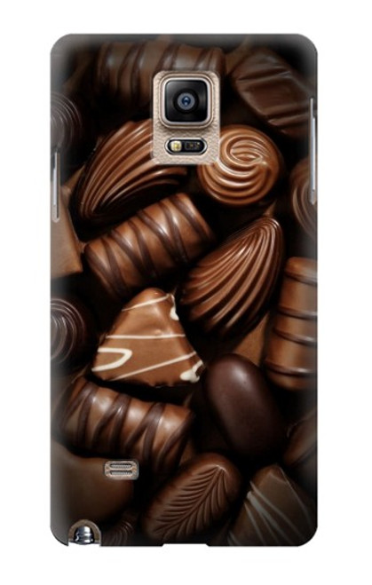 S3840 Amateurs de chocolat au lait au chocolat noir Etui Coque Housse pour Samsung Galaxy Note 4