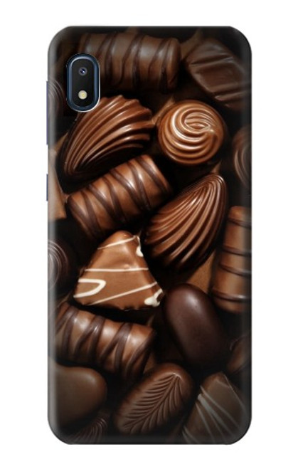 S3840 Amateurs de chocolat au lait au chocolat noir Etui Coque Housse pour Samsung Galaxy A10e