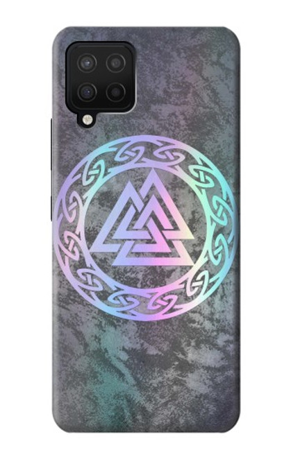 S3833 Valknut Odin Wotans Noeud Hrungnir Coeur Etui Coque Housse pour Samsung Galaxy A12