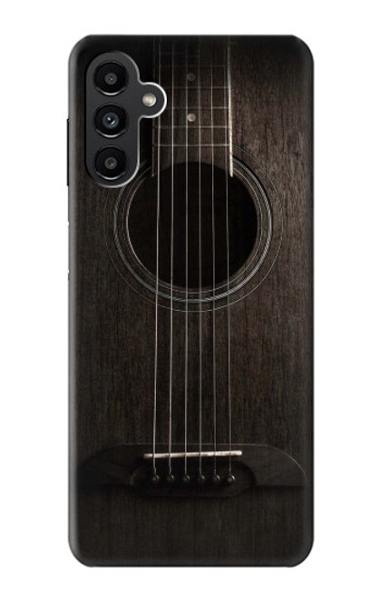 S3834 Guitare noire Old Woods Etui Coque Housse pour Samsung Galaxy A13 5G