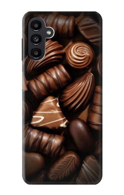 S3840 Amateurs de chocolat au lait au chocolat noir Etui Coque Housse pour Samsung Galaxy A13 5G