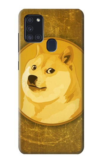 S3826 Dogecoin Shiba Etui Coque Housse pour Samsung Galaxy A21s