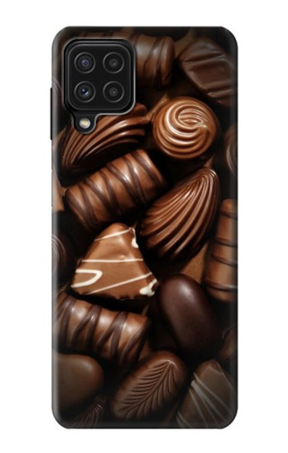 S3840 Amateurs de chocolat au lait au chocolat noir Etui Coque Housse pour Samsung Galaxy A22 4G