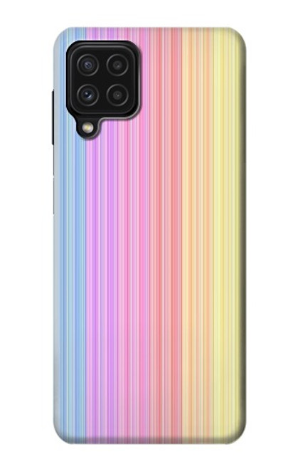 S3849 Couleurs verticales colorées Etui Coque Housse pour Samsung Galaxy A22 4G