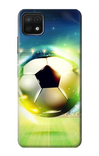 S3844 Ballon de football de football rougeoyant Etui Coque Housse pour Samsung Galaxy A22 5G