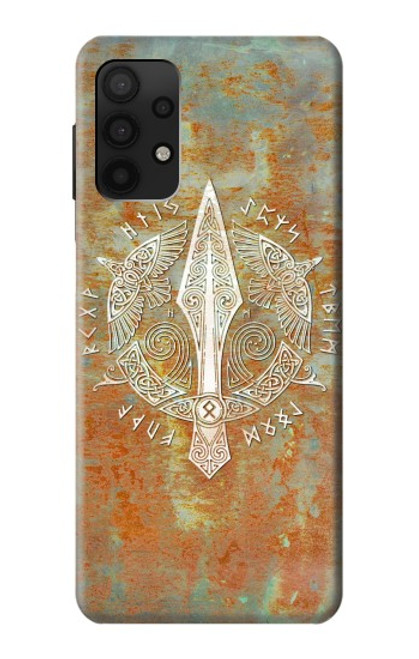 S3827 Lance Gungnir d'Odin Norse Viking Symbol Etui Coque Housse pour Samsung Galaxy A32 4G