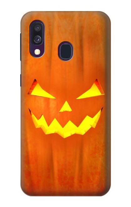 S3828 Citrouille d'Halloween Etui Coque Housse pour Samsung Galaxy A40