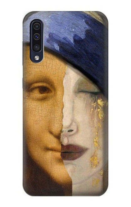 S3853 La Joconde Gustav Klimt Vermeer Etui Coque Housse pour Samsung Galaxy A50