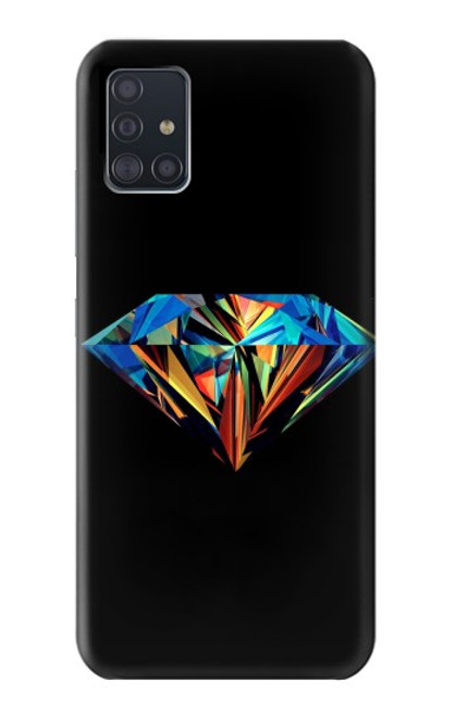 S3842 Diamant coloré abstrait Etui Coque Housse pour Samsung Galaxy A51 5G