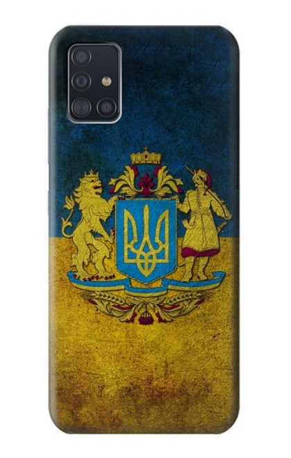 S3858 Drapeau de l'Ukraine Etui Coque Housse pour Samsung Galaxy A51 5G