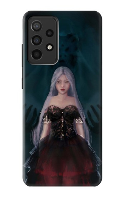 S3847 Lilith Devil Bride Gothique Fille Crâne Grim Reaper Etui Coque Housse pour Samsung Galaxy A52, Galaxy A52 5G