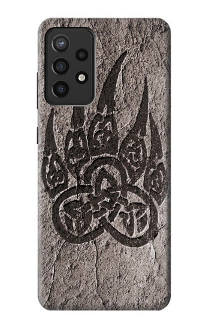 S3832 Patte d'ours nordique viking Berserkers Rock Etui Coque Housse pour Samsung Galaxy A72, Galaxy A72 5G