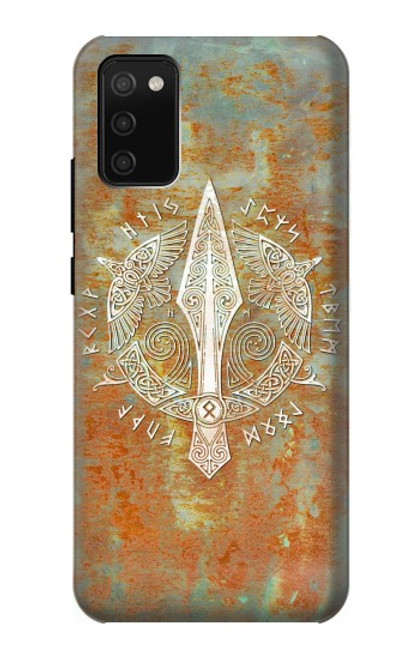 S3827 Lance Gungnir d'Odin Norse Viking Symbol Etui Coque Housse pour Samsung Galaxy A02s, Galaxy M02s  (NOT FIT with Galaxy A02s Verizon SM-A025V)