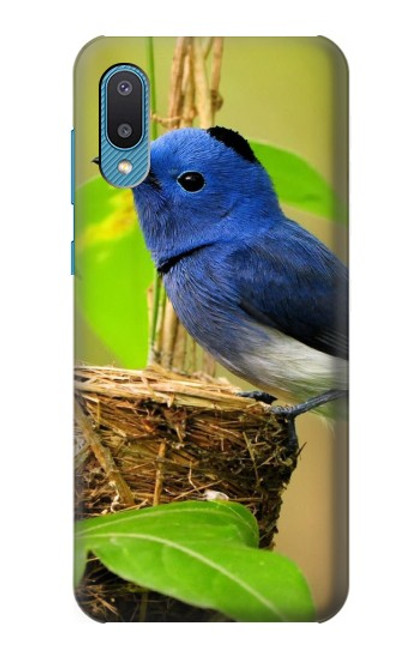 S3839 Oiseau bleu du bonheur Oiseau bleu Etui Coque Housse pour Samsung Galaxy A04, Galaxy A02, M02