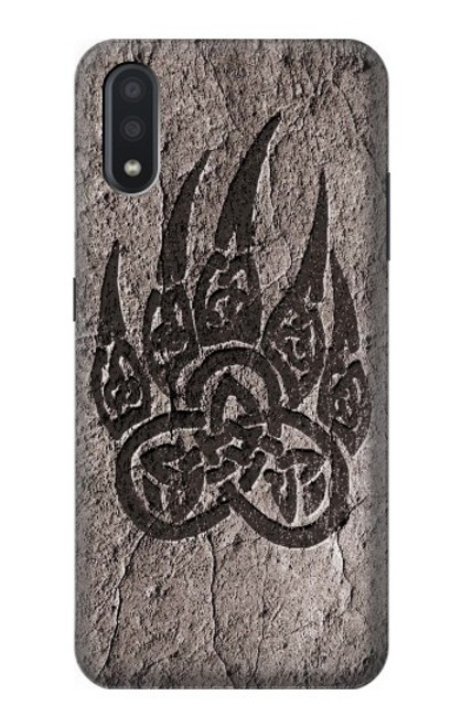 S3832 Patte d'ours nordique viking Berserkers Rock Etui Coque Housse pour Samsung Galaxy A01