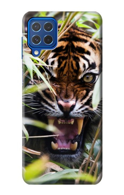 S3838 Tigre du Bengale qui aboie Etui Coque Housse pour Samsung Galaxy M62