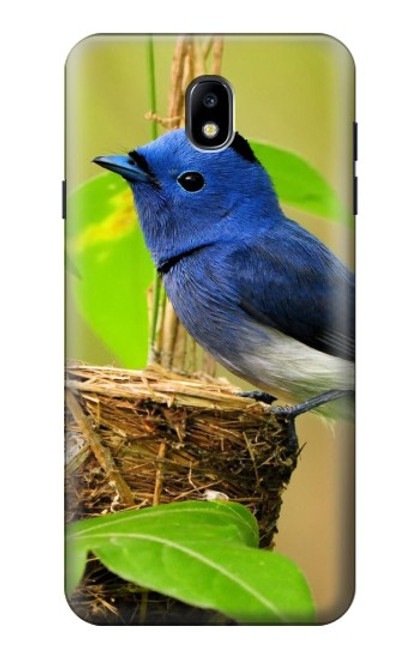 S3839 Oiseau bleu du bonheur Oiseau bleu Etui Coque Housse pour Samsung Galaxy J7 (2018), J7 Aero, J7 Top, J7 Aura, J7 Crown, J7 Refine, J7 Eon, J7 V 2nd Gen, J7 Star