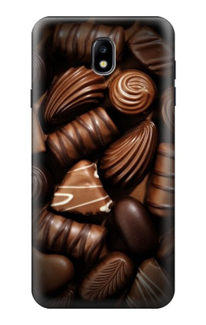 S3840 Amateurs de chocolat au lait au chocolat noir Etui Coque Housse pour Samsung Galaxy J7 (2018), J7 Aero, J7 Top, J7 Aura, J7 Crown, J7 Refine, J7 Eon, J7 V 2nd Gen, J7 Star