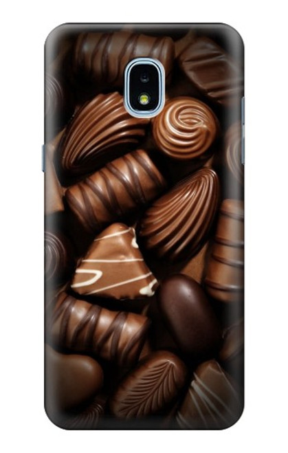 S3840 Amateurs de chocolat au lait au chocolat noir Etui Coque Housse pour Samsung Galaxy J3 (2018), J3 Star, J3 V 3rd Gen, J3 Orbit, J3 Achieve, Express Prime 3, Amp Prime 3