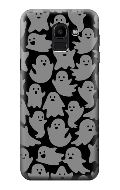 S3835 Motif fantôme mignon Etui Coque Housse pour Samsung Galaxy J6 (2018)