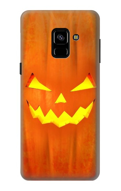 S3828 Citrouille d'Halloween Etui Coque Housse pour Samsung Galaxy A8 (2018)