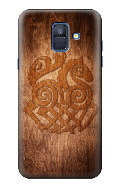 S3830 Odin Loki Sleipnir Mythologie nordique Asgard Etui Coque Housse pour Samsung Galaxy A6 (2018)