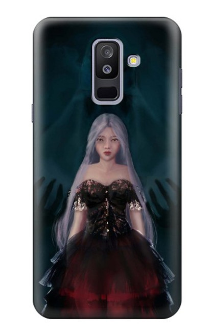 S3847 Lilith Devil Bride Gothique Fille Crâne Grim Reaper Etui Coque Housse pour Samsung Galaxy A6+ (2018), J8 Plus 2018, A6 Plus 2018