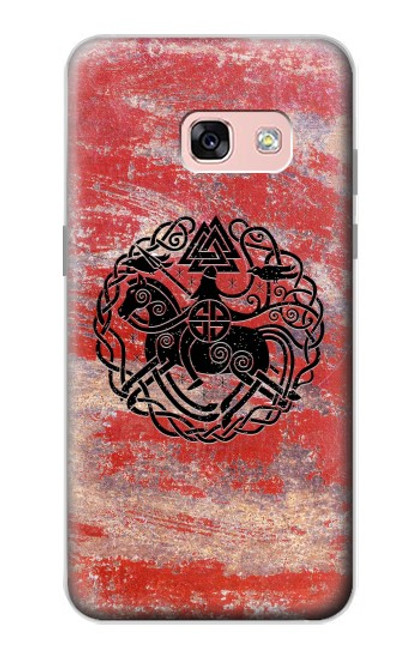 S3831 Symbole antique nordique viking Etui Coque Housse pour Samsung Galaxy A3 (2017)