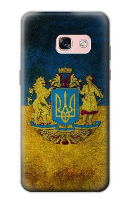 S3858 Drapeau de l'Ukraine Etui Coque Housse pour Samsung Galaxy A3 (2017)