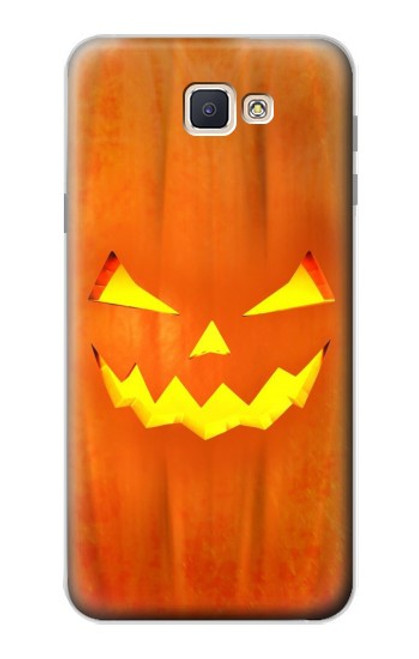 S3828 Citrouille d'Halloween Etui Coque Housse pour Samsung Galaxy J7 Prime (SM-G610F)