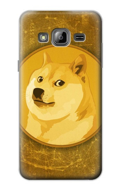 S3826 Dogecoin Shiba Etui Coque Housse pour Samsung Galaxy J3 (2016)