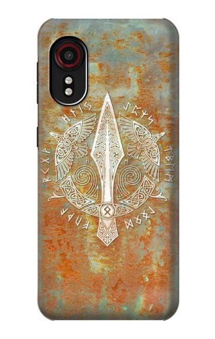 S3827 Lance Gungnir d'Odin Norse Viking Symbol Etui Coque Housse pour Samsung Galaxy Xcover 5